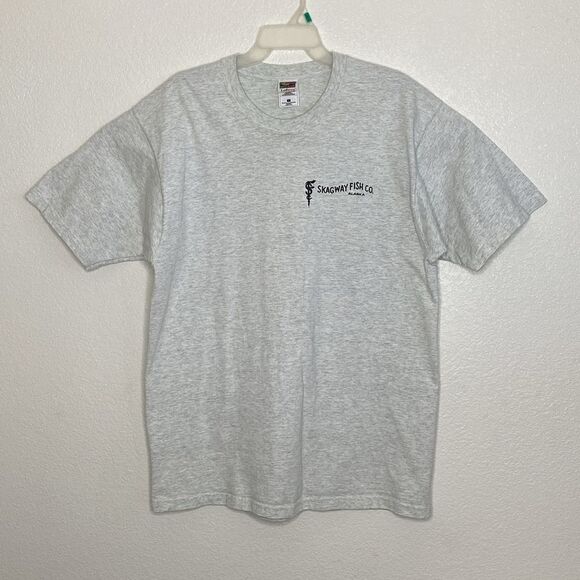FRUIT OF THE LOOM Lofteez Men’s Light Gray T Shirt Size L - Picture 4 of 4